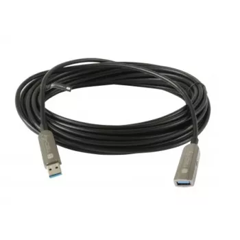 Techly ICOC U3AMF-HY-020 USB laidas, USB 3.2 Gen 1 (3.1 Gen 1), 20 m, USB A, juodas