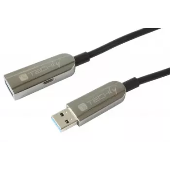 Techly ICOC U3AMF-HY-020 USB laidas, USB 3.2 Gen 1 (3.1 Gen 1), 20 m, USB A, juodas