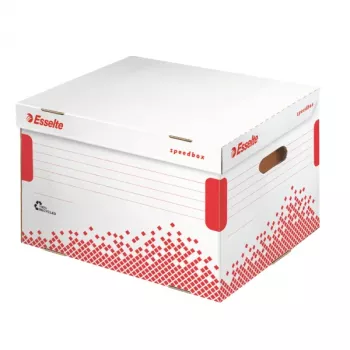 Archyvinė dėžė Esselte Speedbox FSC® LAF, raudona, balta, 500 g, 334 x 392 x 301 mm