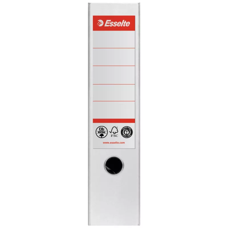 Esselte Lever Arch File No.1, A4, 100% perdirbtas kartonas, baltas, 500 lapų, 80 g/m²