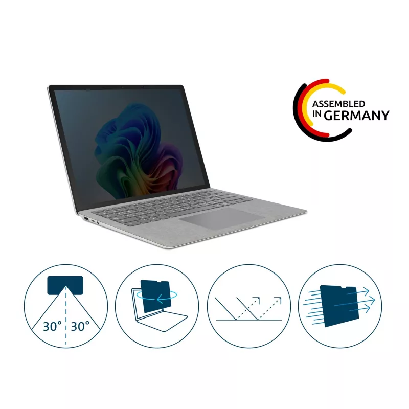 Kensington privatumo filtro ekrano apsauga 2 krypčių nuimama, skirta Surface Laptop 7 13.8 colių