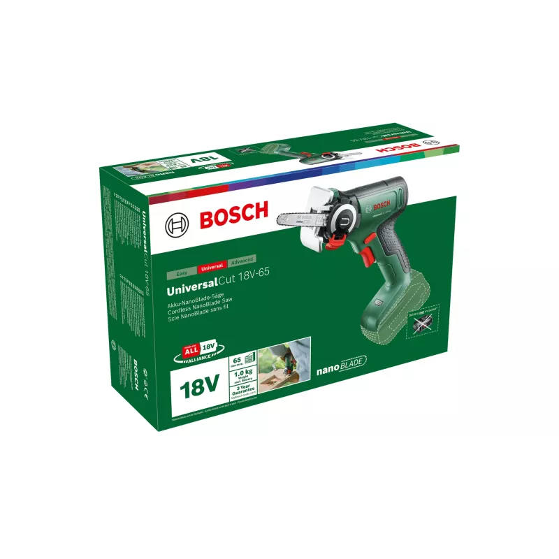 Bosch UniversalCut 18V-65 pjūklas stūmoklinis 8000 spm 1 kg