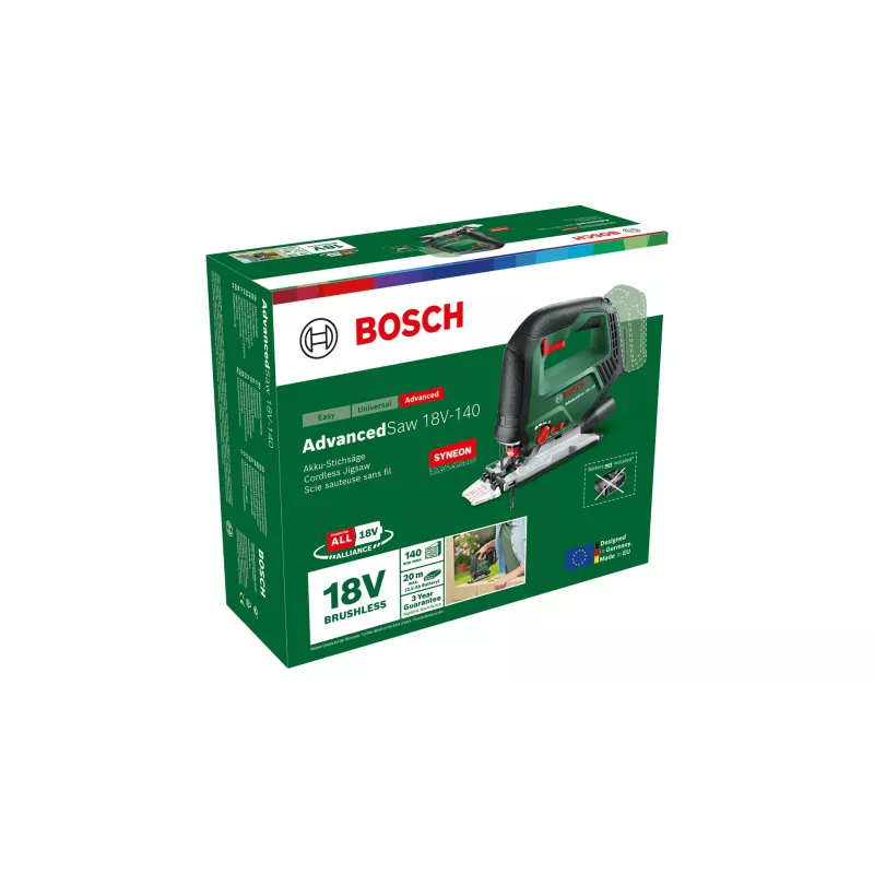 Bosch AdvancedSaw 18V belaidis dėlionis, 3000 smūgių/min, 1,9 kg