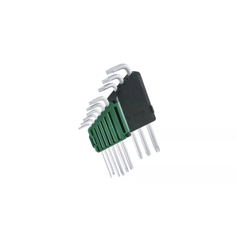 Bosch 1 600 A02 Z9C L-torx raktų rinkinys TX8–TX40, 9 dalių