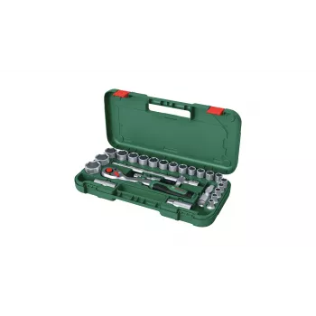 Bosch 1 600 A02 Z9F plieninis reketinių antgalių rinkinys, 21 vnt., juoda/žalia