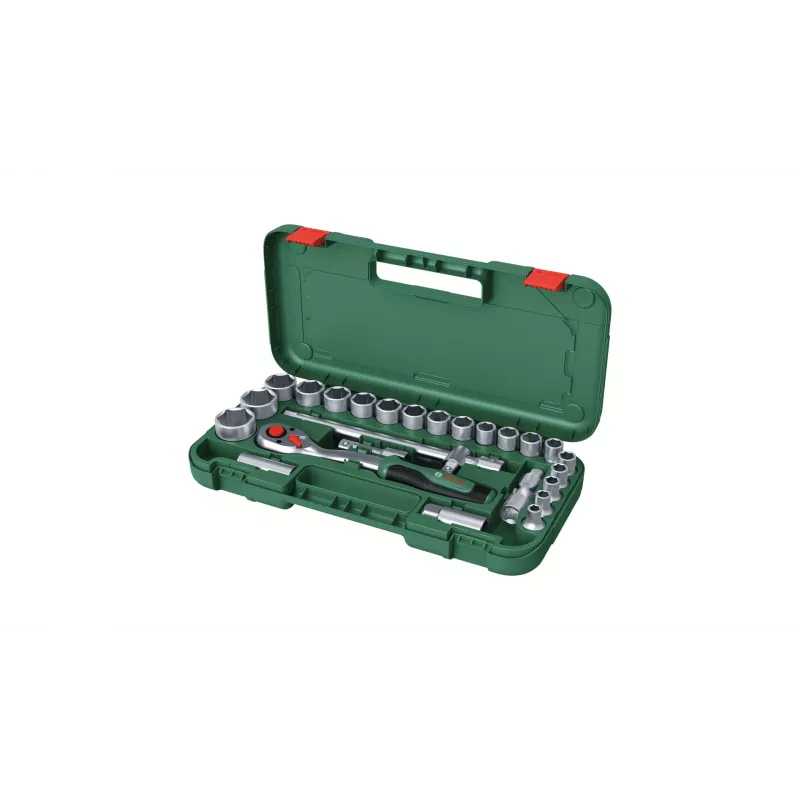 Bosch 1 600 A02 Z9F plieninis reketinių antgalių rinkinys, 21 vnt., juoda/žalia