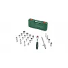 Bosch 1 600 A02 Z9F plieninis reketinių antgalių rinkinys, 21 vnt., juoda/žalia