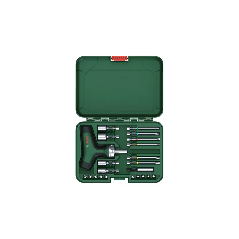 Bosch 1 600 A02 Z9T Daugiafunkcis atsuktuvas su keičiamais antgaliais T formos rankena
