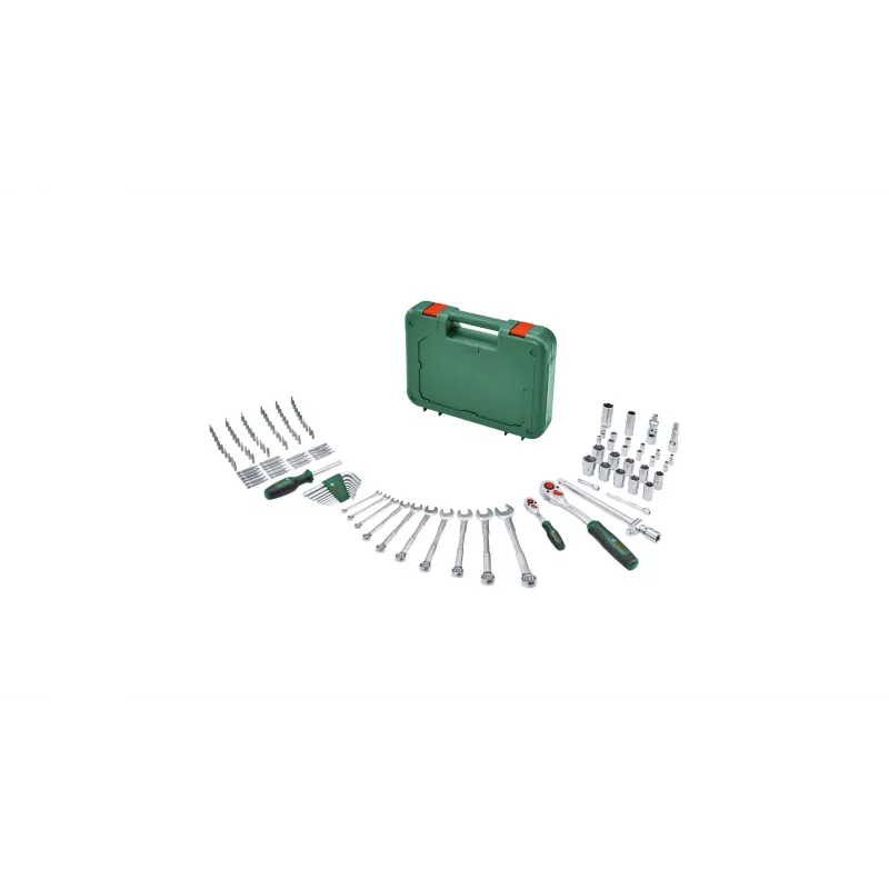 Bosch 1 600 A02 Z9B kombinuotųjų veržliarakčių rinkinys, 132 įrankiai