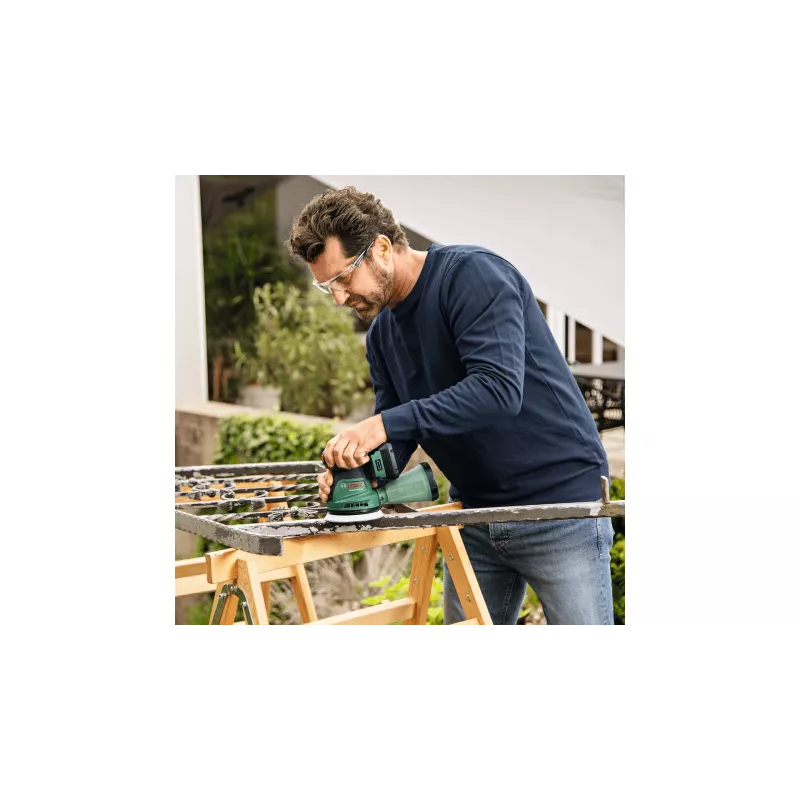 Bosch UniversalOrbit 18V-20 Orbitinis šlifuoklis 23000 OPM Juoda, Žalia