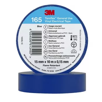 3M 165BL1E elektros izoliacinė juosta mėlyna 10 m