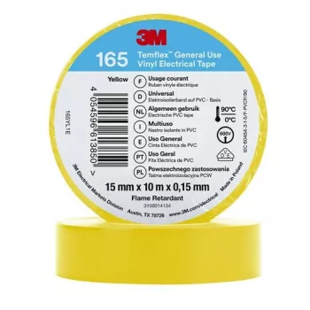 3M 165YL1E izoliacinė juosta, geltona, 1 vnt