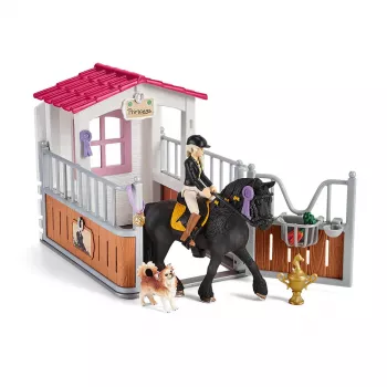 schleich HORSE CLUB Arklidė su Tori & Princess, žirgų ferma, arkliai, 5 m., įvairiaspalvis, plastikas