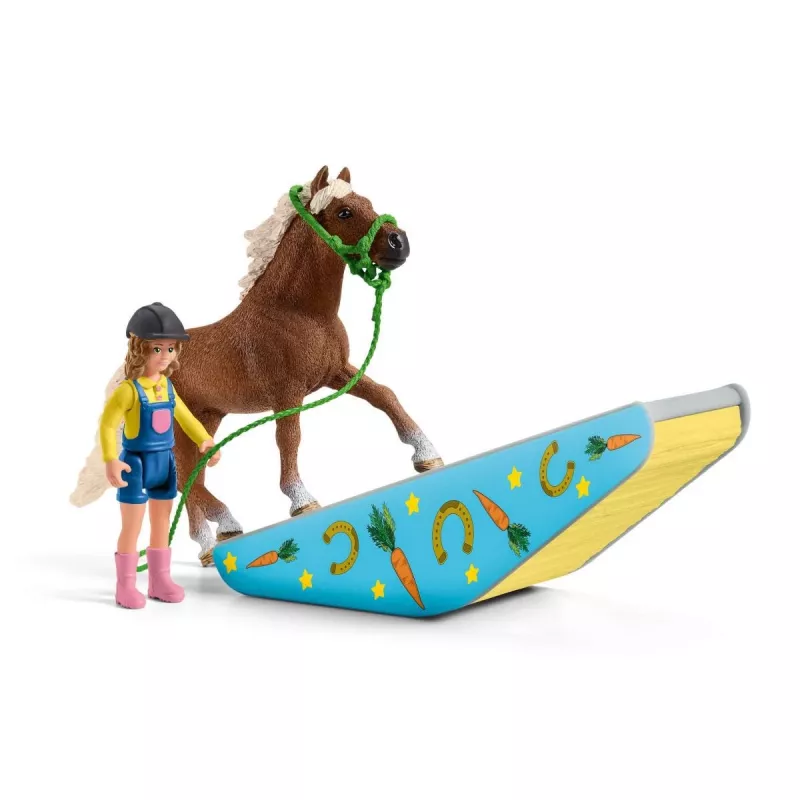 schleich Pony vikrumo treniruotė, Agility, Ūkio gyvūnai / ūkio žaislai, 3 metai, Įvairiaspalvis, Plastikas