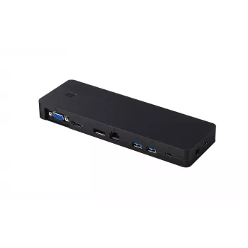 Fujitsu S26391-F1667-L100 USB-C dokas / prievadų replikatorius, laidinis, USB 3.2 Gen 1 (3.1 Gen 1) Type-C, juodas