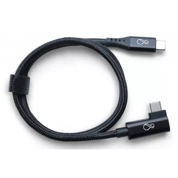 Ochno 70 cm juodas USB-C laidas, kampuotas, 0,7 m, USB C, USB C, USB 3.2 Gen 2 (3.1 Gen 2), 10 Gbit/s, Baltas