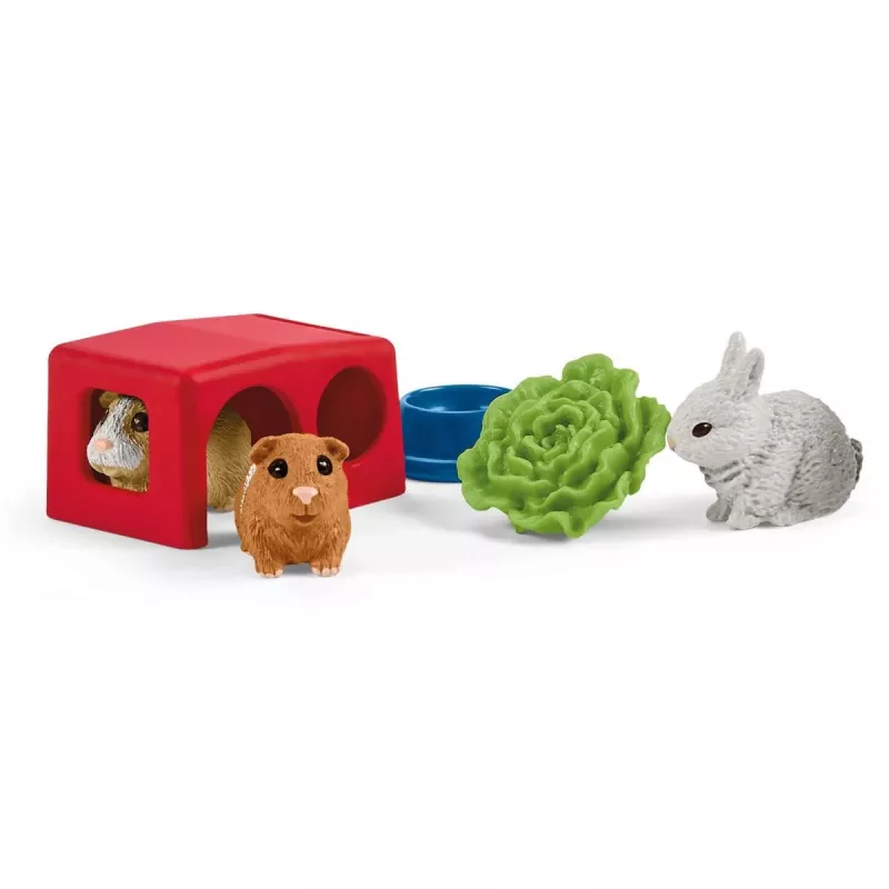 Triušių ir jūrų kiaulyčių namelis Schleich FARM WORLD 42500