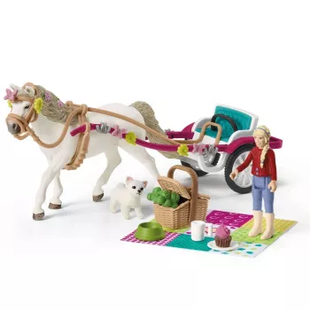Schleich HORSE CLUB Mažas vežimas didžiajam žirgų šou