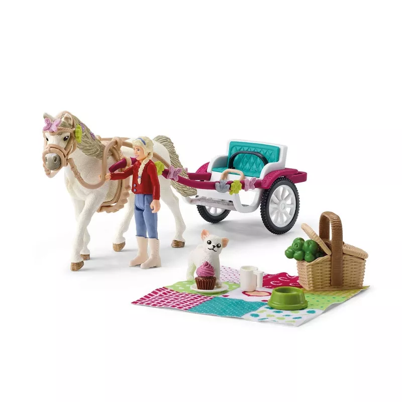 Schleich HORSE CLUB Mažas vežimas didžiajam žirgų šou