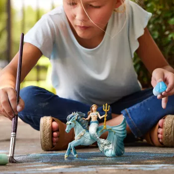 Schleich BAYALA Undinė Eyela ant povandeninio žirgo