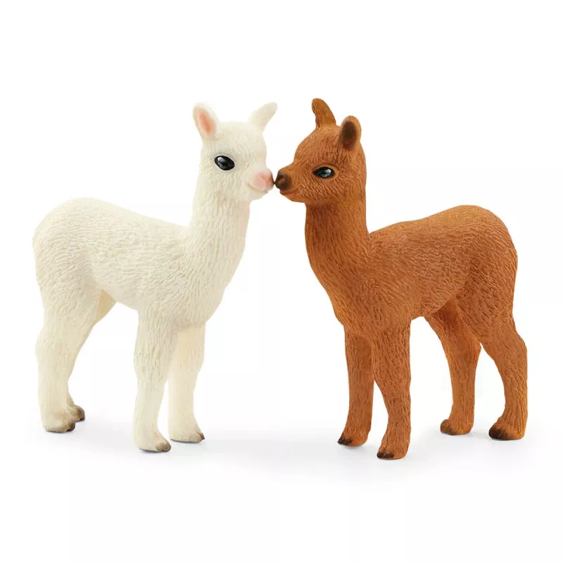 schleich WILD LIFE Alpakų rinkinys, 3 m., Laukinė gamta, Ruda, Žalia, Balta, 3 vnt.