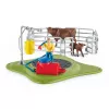 Schleich FARM WORLD Happy Cow Wash – Karvių plovykla su figūrėlėmis