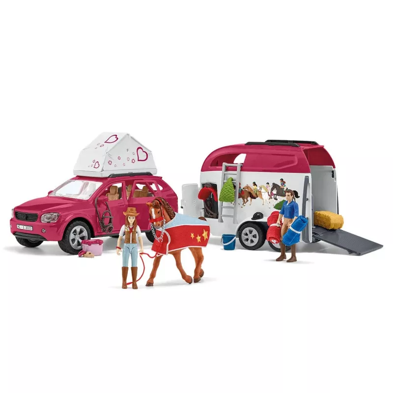 Schleich HORSE CLUB Žirgų nuotykiai su automobiliu ir priekaba