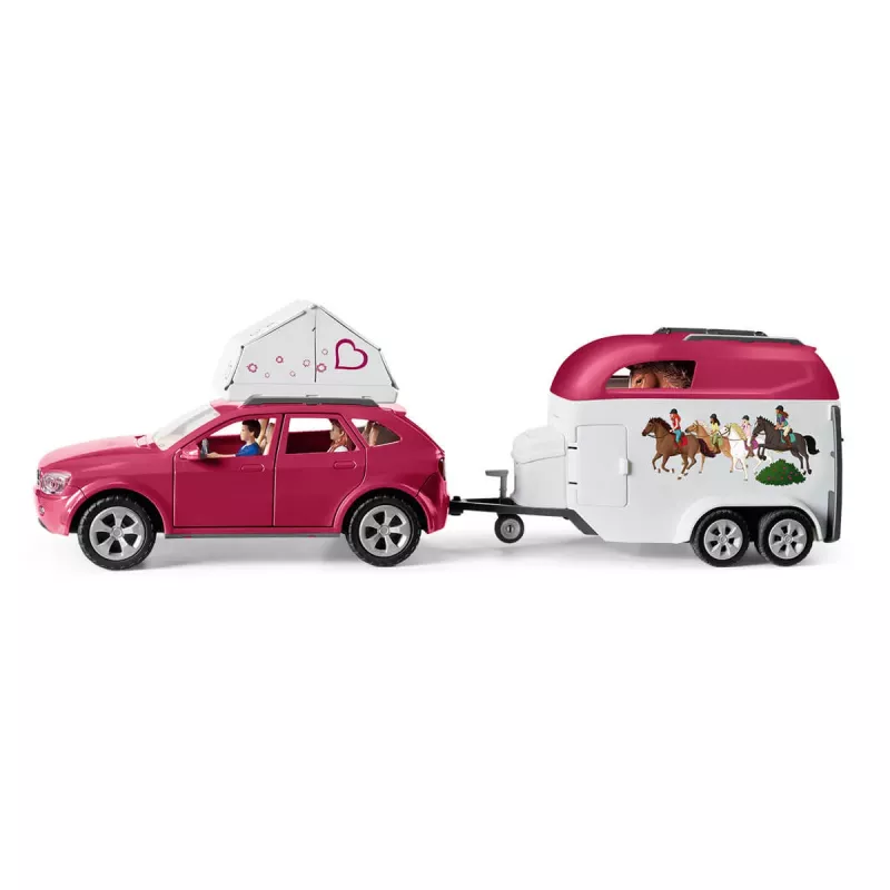 schleich HORSE CLUB Žirgų nuotykiai su automobiliu ir priekaba