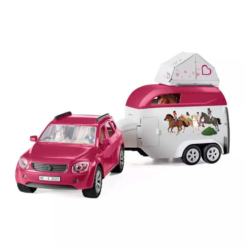 schleich HORSE CLUB Žirgų nuotykiai su automobiliu ir priekaba