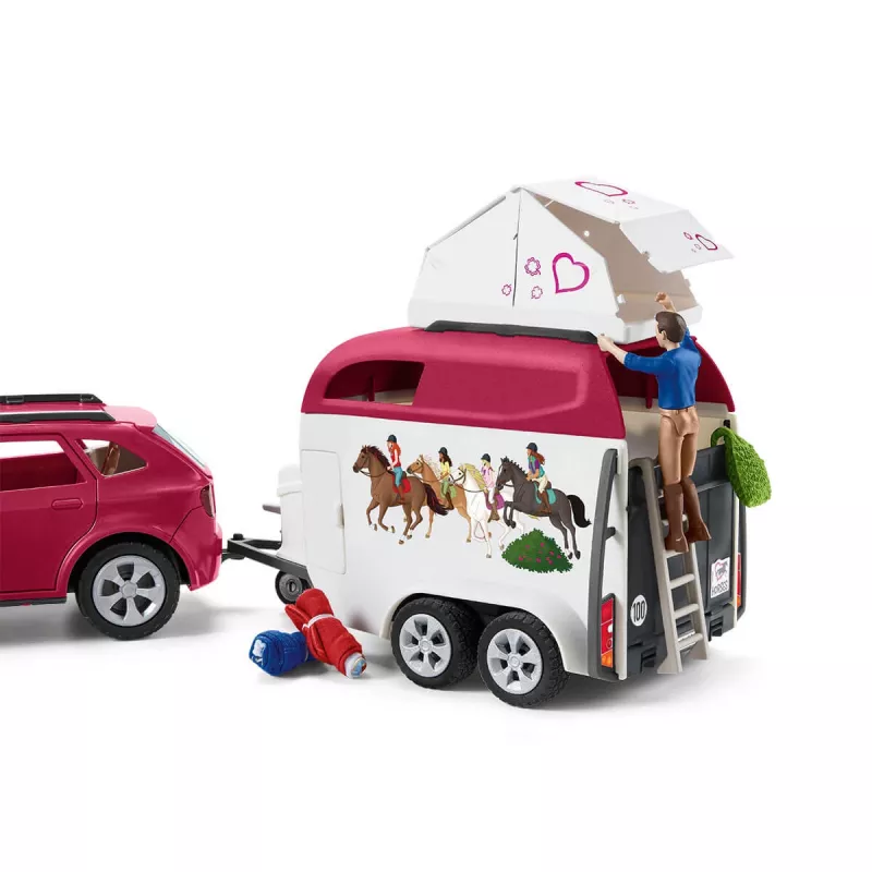 schleich HORSE CLUB Žirgų nuotykiai su automobiliu ir priekaba