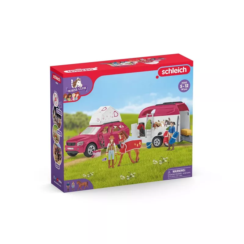 schleich HORSE CLUB Žirgų nuotykiai su automobiliu ir priekaba