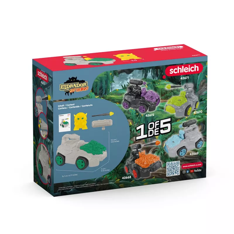 Jungle CrashMobile su Mini Creature Schleich 42671 Įvairiaspalvis