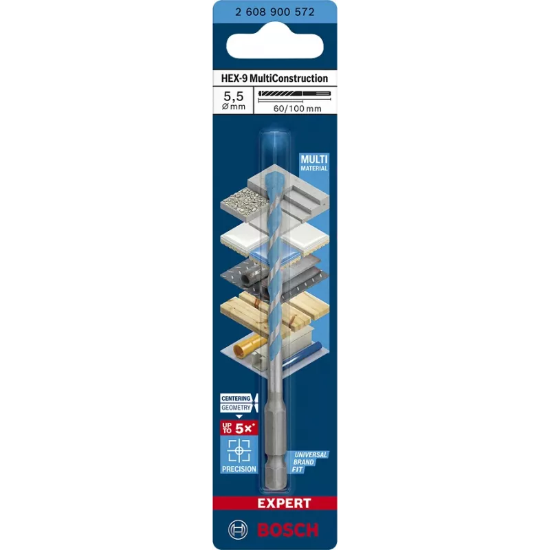 Bosch EXPERT HEX-9 2608900572 daugiafunkcis gręžtuvas 5,5 mm skersmens, 60 mm darbinio ilgio