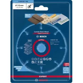 Bosch 2 608 901 188 pjovimo diskas medžiui ir plastikui, 115 mm