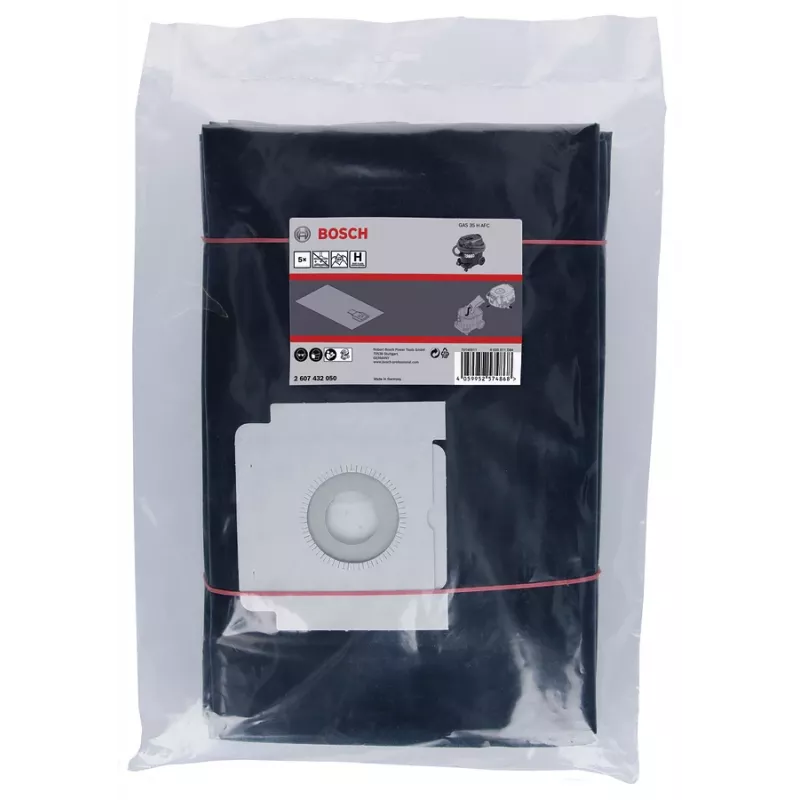 Filtro maišelių rinkinys Bosch GAS 35 H AFC 2607432050 – 5 vnt., vienkartiniai dulkių maišeliai