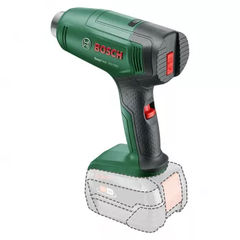 Pistoletinis karšto oro pistoletas Bosch EasyHeat 18V-500, 72 W, 350–450 °C, be akumuliatoriaus, žalias