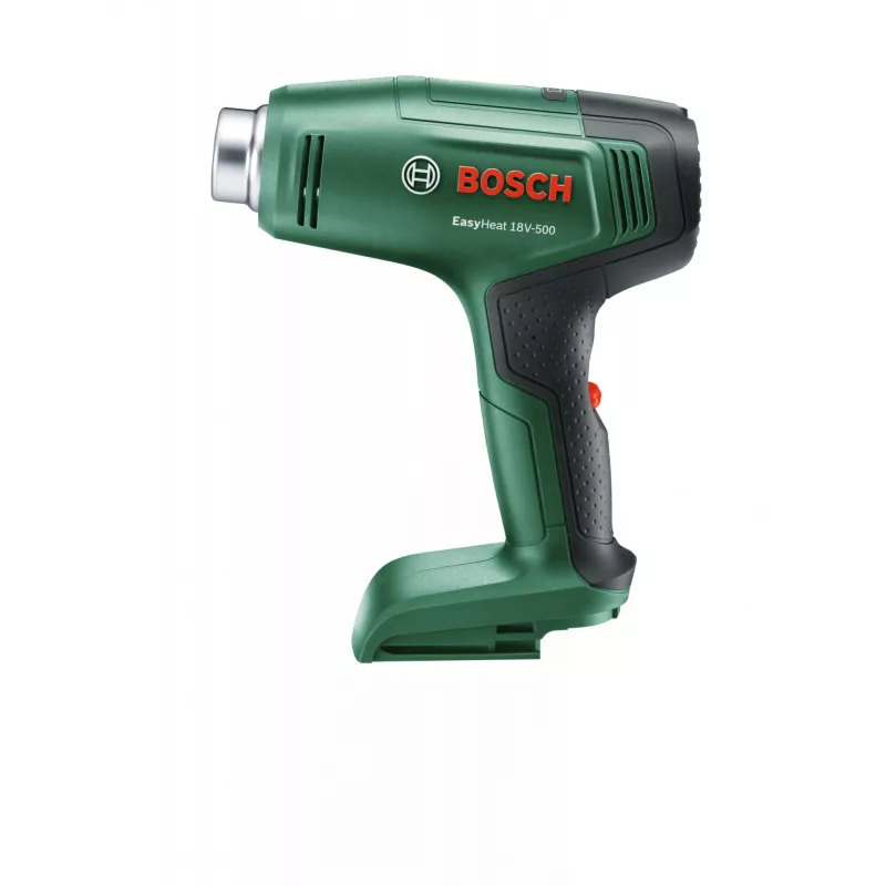 Pistoletinis karšto oro pistoletas Bosch EasyHeat 18V-500, 72 W, 350–450 °C, be akumuliatoriaus, žalias