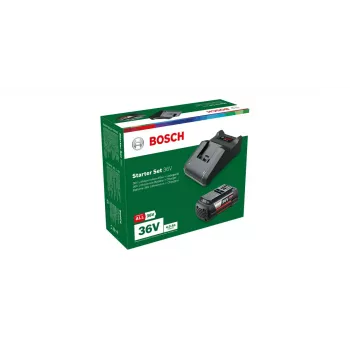 Baterijos ir įkroviklio rinkinys Bosch GBA 36V 4.0Ah + AL 36V-20, Li‑Jon, 36 V 4.0 Ah