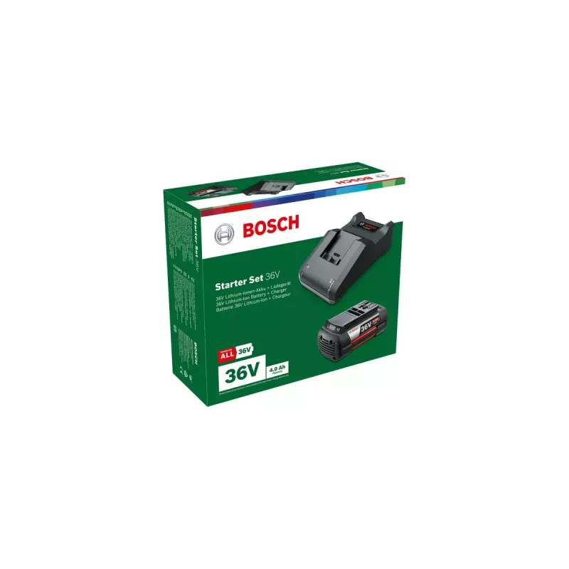 Baterijos ir įkroviklio rinkinys Bosch GBA 36V 4.0Ah + AL 36V-20, Li‑Jon, 36 V 4.0 Ah