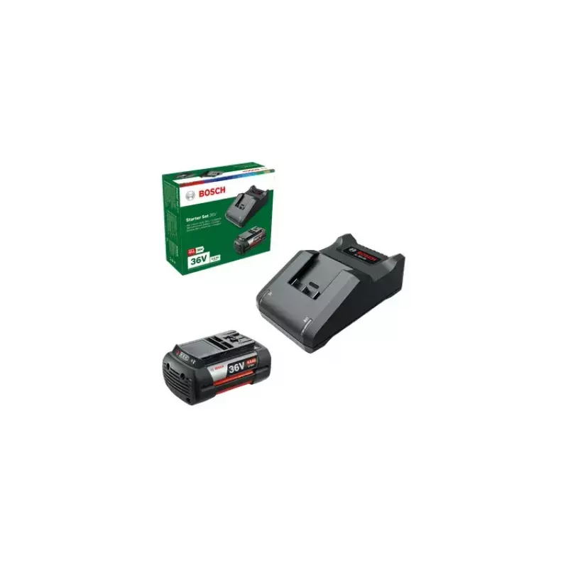 Baterijos ir įkroviklio rinkinys Bosch GBA 36V 4.0Ah + AL 36V-20, Li‑Jon, 36 V 4.0 Ah