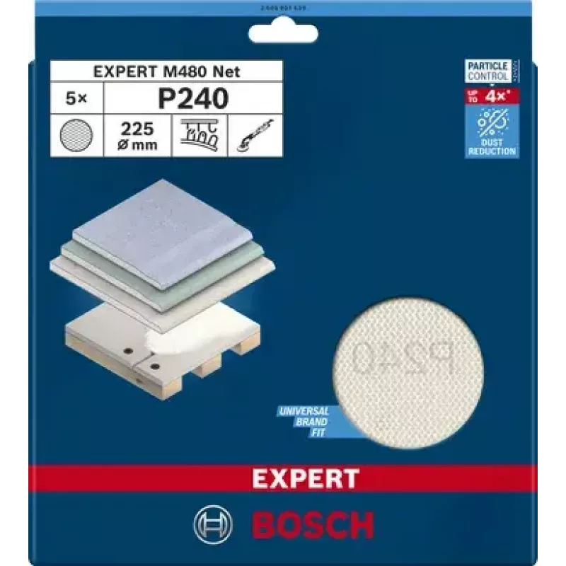 Šlifavimo tinklelis Bosch Expert M480 5 vnt. 2608901639