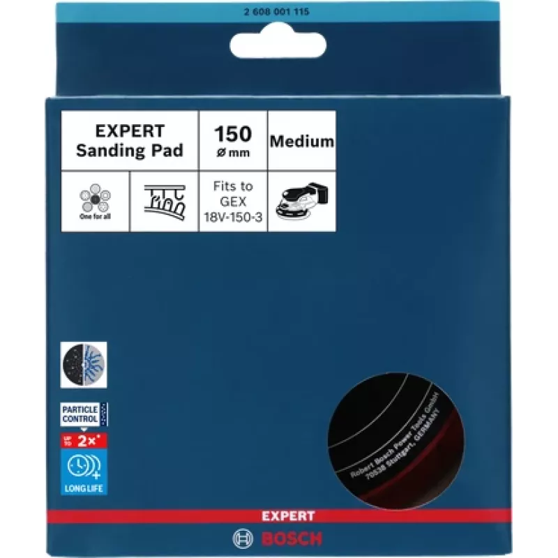 Bosch 2 608 001 115 šlifavimo diskas 1 vnt. 150 mm vidutinis grūdėtumas