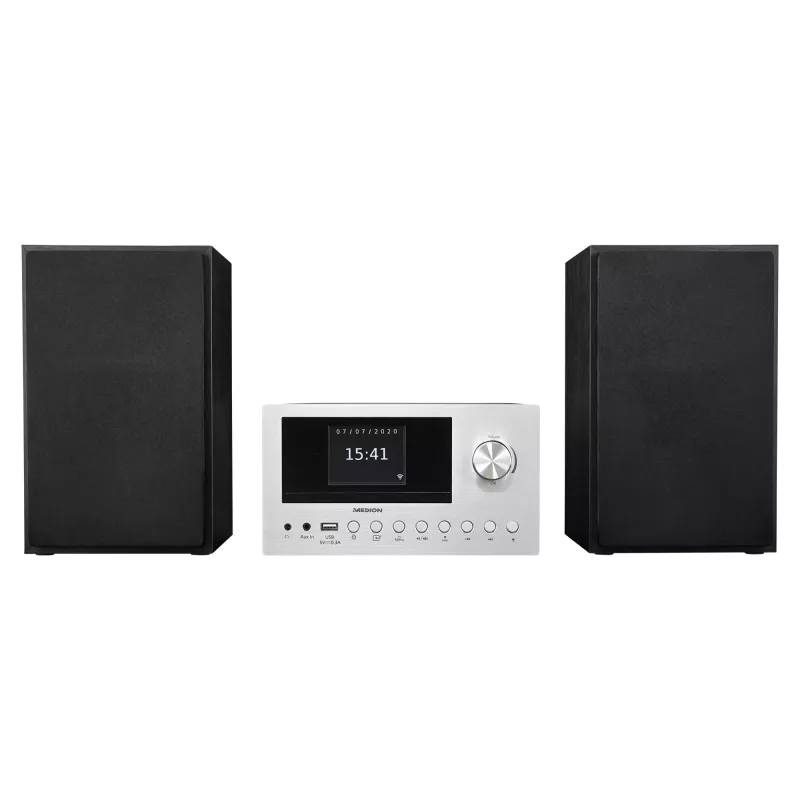 MEDION LIFE P85003 Namų garso mikro sistema 30 W Juoda, Sidabrinė