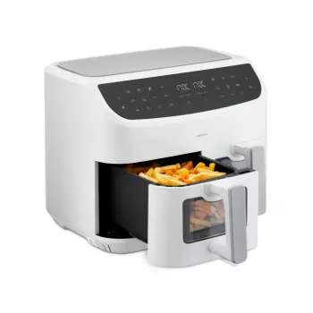 MEDION LIFE P20 Double 8.7 L 2600 W Karšto oro gruzdintuvė balta