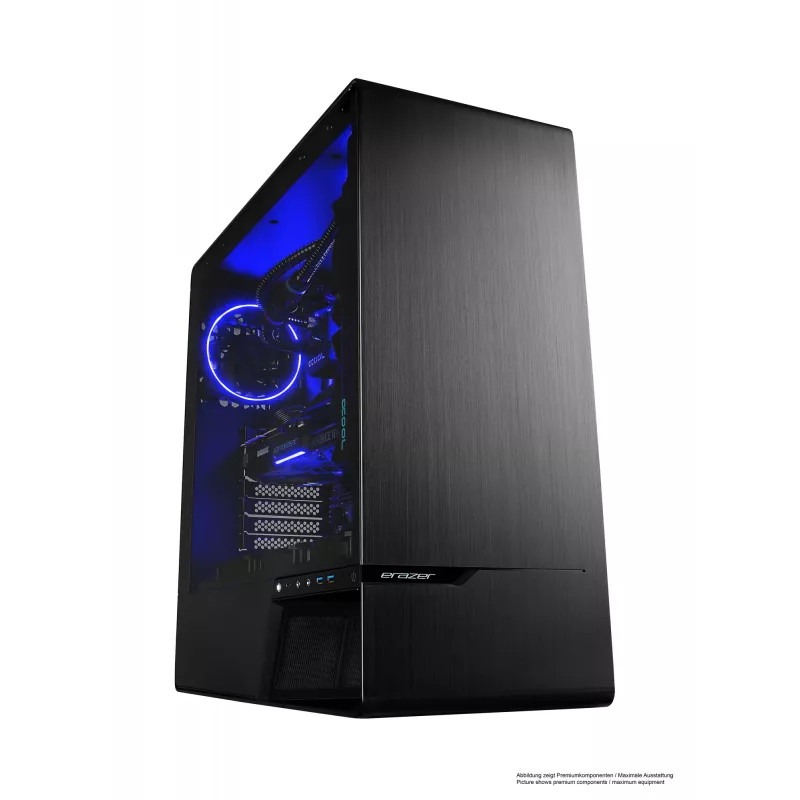 Stalinis kompiuteris ERAZER Enforcer X10 Intel Core i7-14700KF / 32 GB DDR5 / 1 TB SSD / NVIDIA GeForce RTX 4070 Ti Super / Windows 11 Home / Juodas