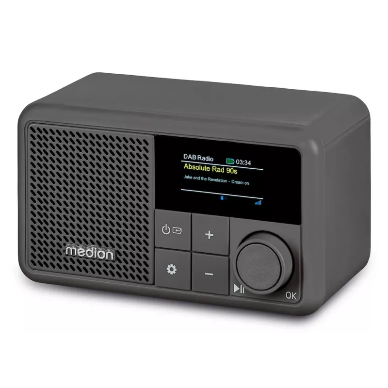 MEDION LIFE S66822 Nešiojamas DAB+ / FM radijas, pilka