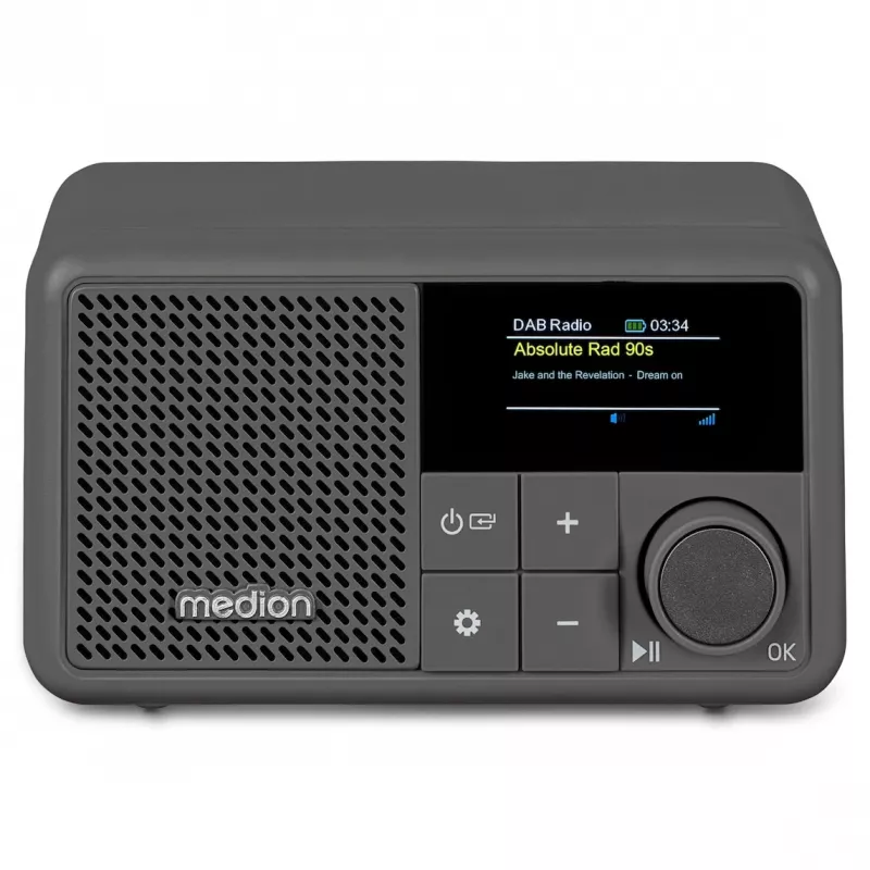 MEDION LIFE S66822 Nešiojamas DAB+ / FM radijas, pilka