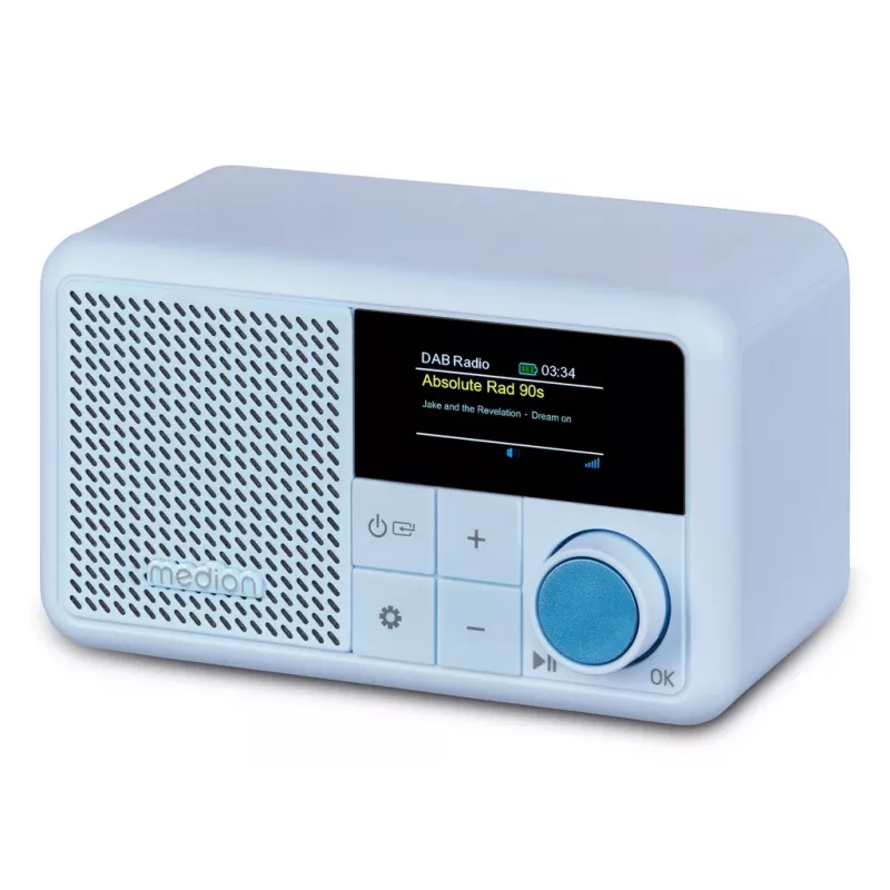 MEDION LIFE S66822 Nešiojamas skaitmeninis radijas DAB+ / FM, Aqua
