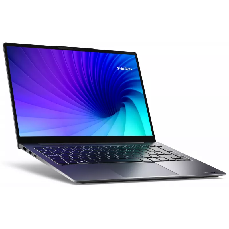 Nešiojamas kompiuteris MEDION SPRCHRGD 14 S1 Elite MD62637 Snapdragon X1E-78-100 35,6 cm (14 colių) WQXGA+ 16 GB LPDDR5-SDRAM 512 GB SSD Wi-Fi 6E (802.11ax) Windows 11 Home pilka