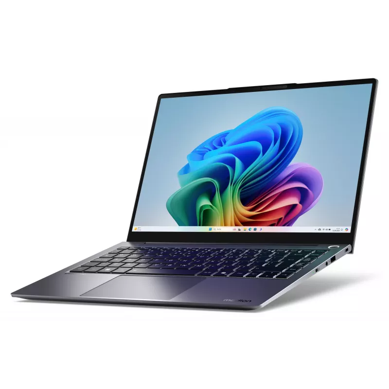 Nešiojamas kompiuteris MEDION SPRCHRGD 14 S1 Elite MD62637 Snapdragon X1E-78-100 35,6 cm (14 colių) WQXGA+ 16 GB LPDDR5-SDRAM 512 GB SSD Wi-Fi 6E (802.11ax) Windows 11 Home pilka